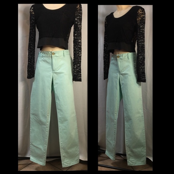 Tommy Hilfiger chinos in a cool mint colour. - Picture 7 of 8